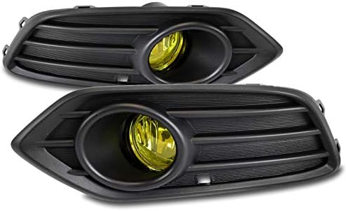 DrivegoPlus Bumper Driving Fog Lights Lamps w/Bezels+Switch+Harness Kit Chrome Compatible with 2019-2021 Honda HR-V HRV