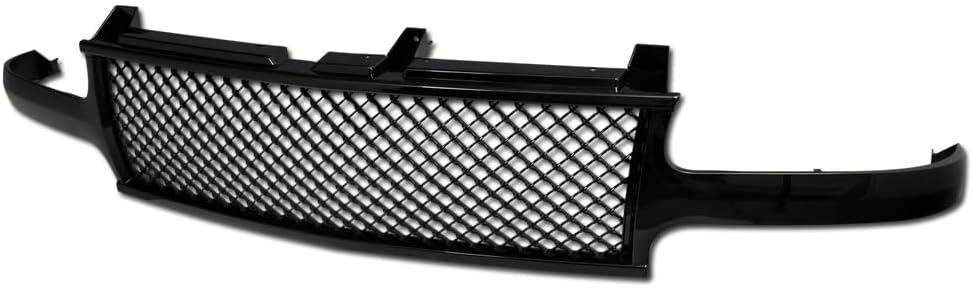 DrivegoPlus Black Finished Mesh Front Hood Bumper Grill Grille Compatible with 1999-2006 Chevy Silverado 1500/2500