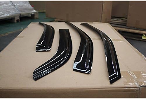 DrivegoPlus Fit 98-02 Honda Accord 4-Door Sedan 4pcs Front + Rear Smoke Sun/Rain Guard Vent Shade Window Visors