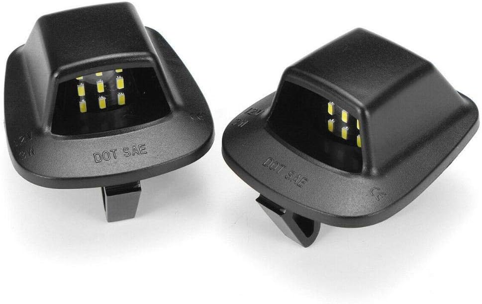 DrivegoPlus Bright-TECH Series 2pcs 9 SMD Replacement LED License Plate Light Lamp Designed for 1997-2011 Dodge Dakota Mitsubishi Raider