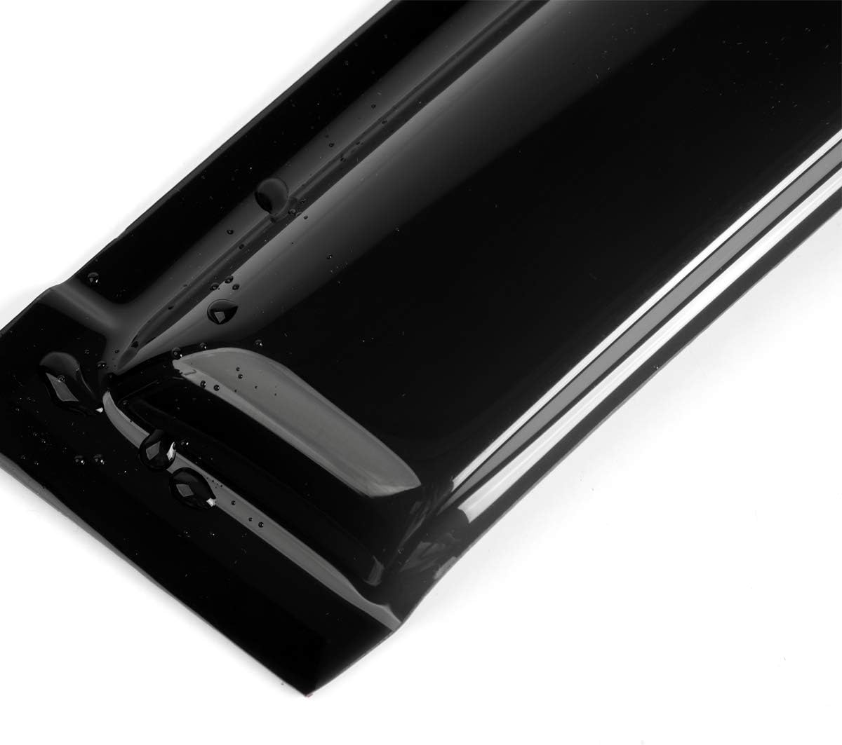 4pcs Vent Shade Deflector Window Visors,DrivegoPlus for Ram 02-08 1500 & 03-09 2500 3500 Quad (Aka Crew) Cab Outside Mount Style Wind Sun Rain Guard