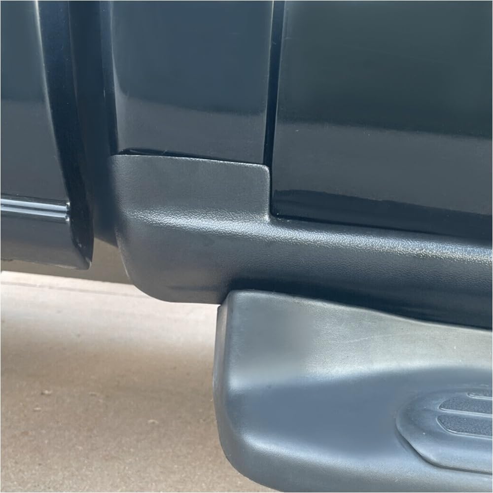 DrivegoPlus Rocker Panels Covers for Chevy for Silverado 3500/2500HD/2500/1500,for GMC for Sierra 3500/2500HD/2500/1500 Extended Cab (Black,Plastic) 4pc Left Right Front Rear Lower Textured