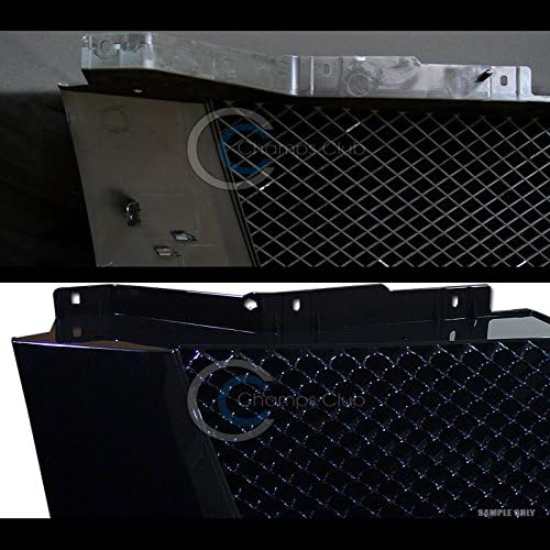 DrivegoPlus Front Grill Cover Compatible with 2007-2014 Cadillac Escalade/EXT | Glossy Black Luxury Sport Mesh Style Front Bumper Grille Guard | Front Grille Mesh Guard