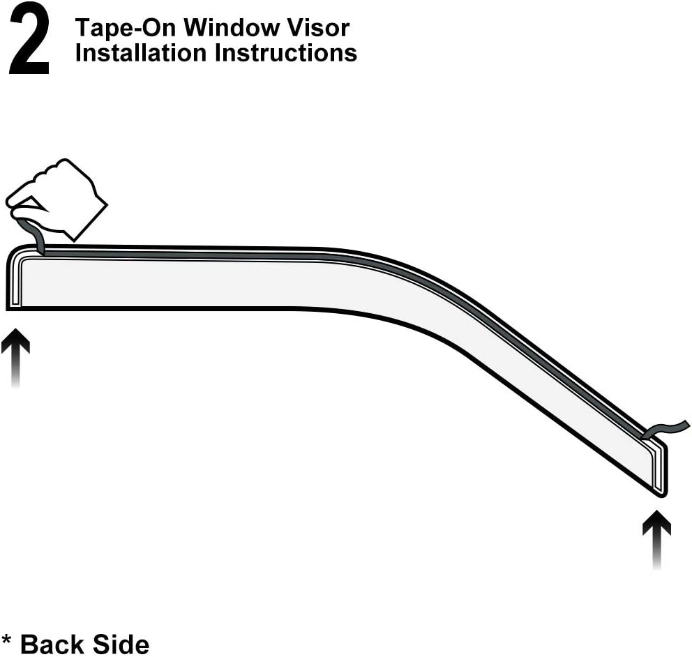 DrivegoPlus New 2pcs for 02-08 Ram 1500 03-09 2500/3500 2D Regular Cab Truck Dark Smoke Out-Channel/Outside Mount Style Wind Sun Rain Guard Vent Shade Deflector Window Visors