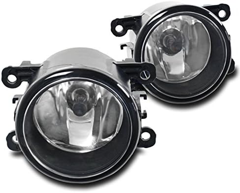 DrivegoPlus Bumper Driving Fog Lights Lamps Smoke Compatible with Acura Honda Jaguar Lincoln Subaru Suzuki