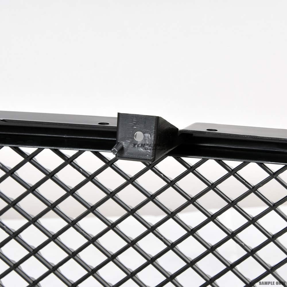 DrivegoPlus Black Finished Mesh Front Hood Bumper Grill Grille Compatible with 1999-2006 Chevy Silverado 1500/2500