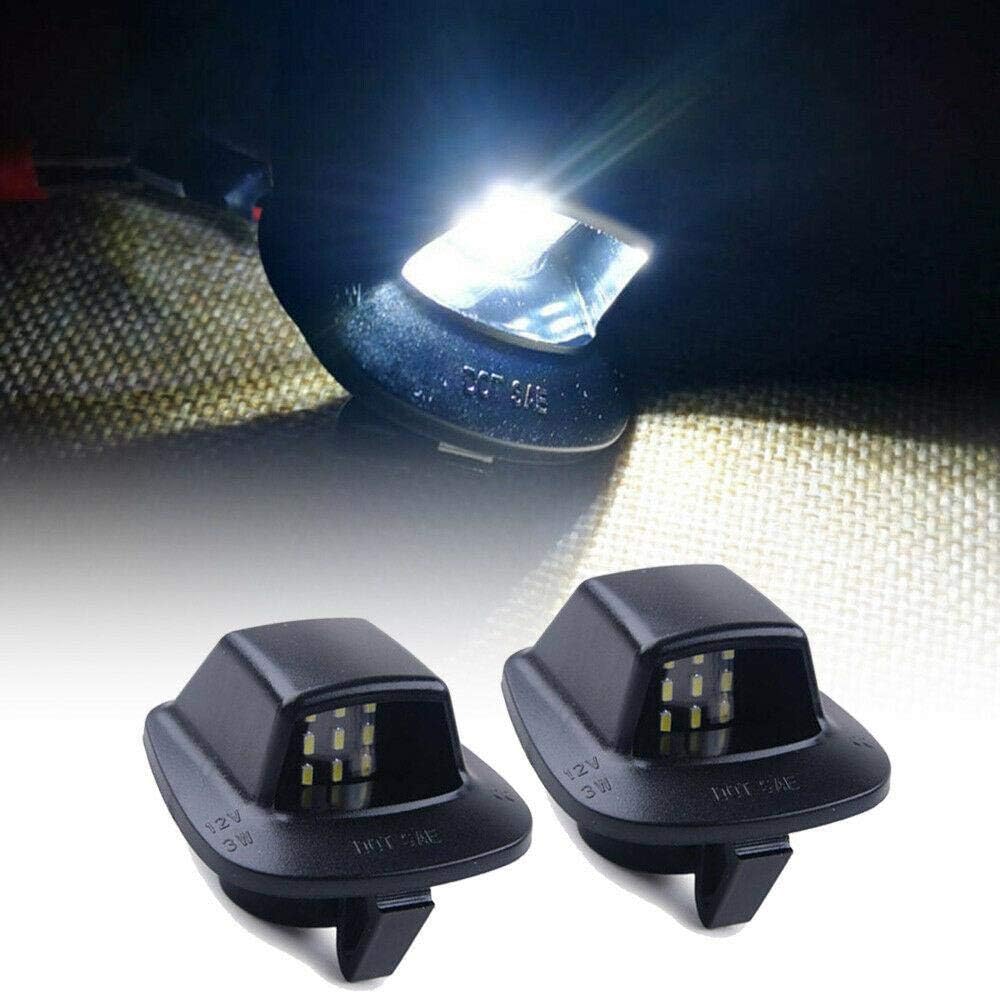 DrivegoPlus Bright-TECH Series 2pcs 9 SMD Replacement LED License Plate Light Lamp Designed for 1997-2011 Dodge Dakota Mitsubishi Raider