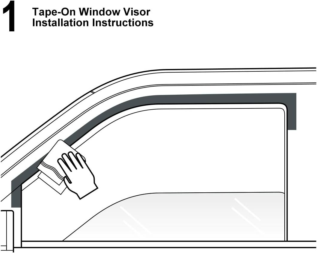 DrivegoPlus New 2pcs for 02-08 Ram 1500 03-09 2500/3500 2D Regular Cab Truck Dark Smoke Out-Channel/Outside Mount Style Wind Sun Rain Guard Vent Shade Deflector Window Visors