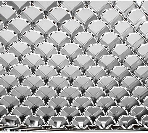 DrivegoPlus Front Bumper Upper Mesh Style Grille Grill Insert Chrome Compatible with 2002-2008 GMC Envoy