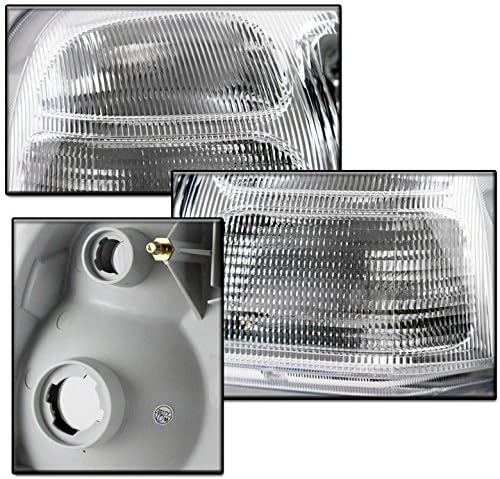 DrivegoPlus For 1999-2003 Suzuki Grand Vitara / 1999-2004 Vitara / 2002-2003 XL-7 Crystal Style Headlights - Chrome