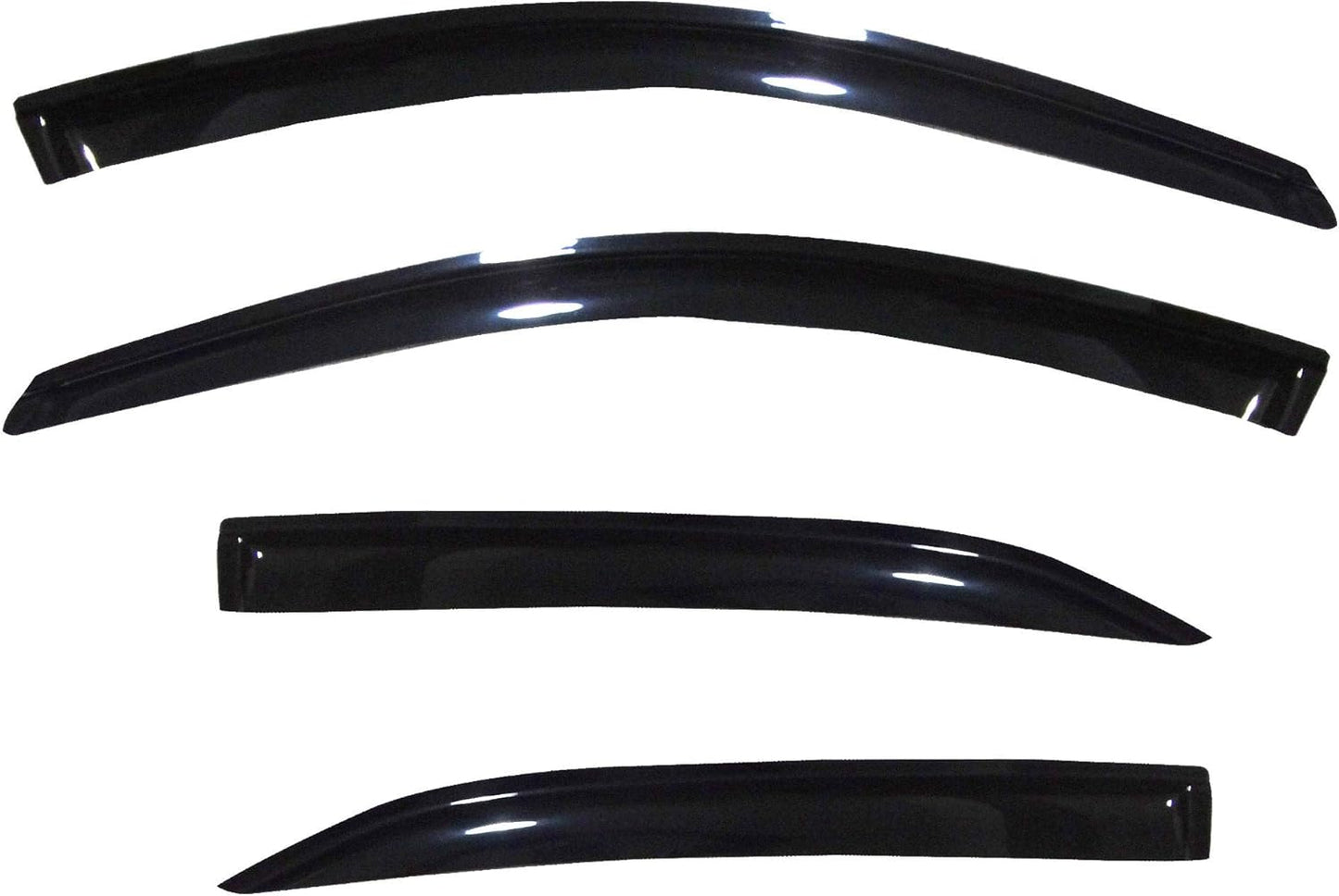 DrivegoPlus 4pcs Dark Smoke Outside Mount Style Sun Rain Guard Vent Shade Window Visors Fit 07-11 Toyota Camry