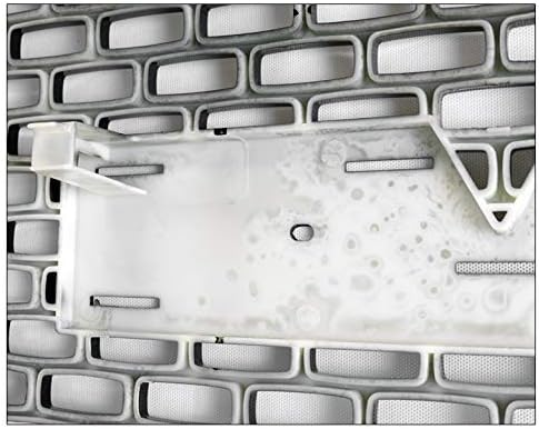 DrivegoPlus Mesh Style Front Bumper Hood Upper Grille Grill Gloss Black For 2014-2015 GMC Sierra 1500 Pickup Truck