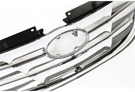 DrivegoPlus Front Upper Grille Grill JX-7288-CM Replacement for 2011-2013 Hyundai Sonata,chrome