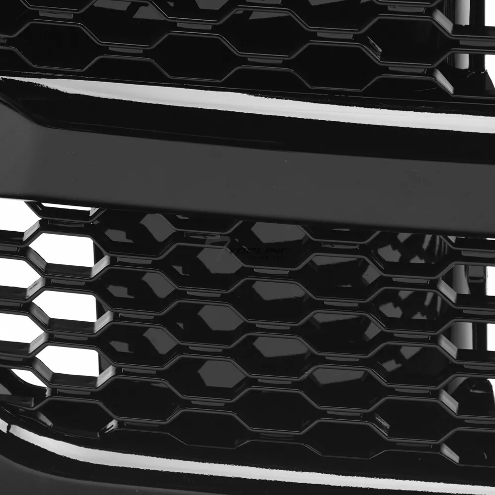 DrivegoPlus Compatible with 2013-2018 Ram 1500 Front Hood Bumper Mesh Style Glossy Black ABS Plastic Grille