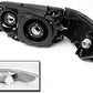 Replacement Black Headlight+Corner+Smoke Bumper Signal Lamp Compatible With 1993-1997 Corolla DX