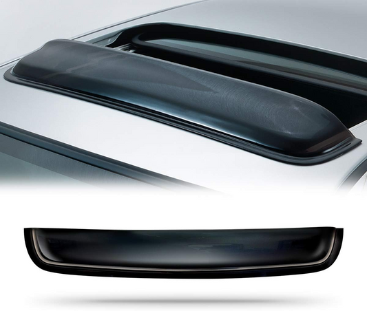 DrivegoPlus 43in. Universal Thickness Dark Smoke Tint Top Sun Moon Roof Rain Snow Guard Window Sunroof Moonroof Wind Deflector