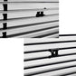 DrivegoPlus Front Bumper Upper + Lower Billet Grille Insert Combo Compatible with 2003-2005 Honda Accord Sedan