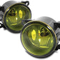 DrivegoPlus Bumper Driving Fog Lights Lamps Smoke Compatible with Acura Honda Jaguar Lincoln Subaru Suzuki
