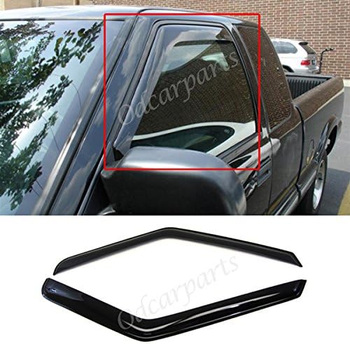 DrivegoPlus  Fit 94-04 Chevy S10 95-05 Blazer 2-Door 94-04 GMC Sonoma 95-01 S15 Jimmy 2-Door 96-00 Isuzu Hombre 2pcs Front Smoke Sun/Rain Guard Vent Shade Window Visors