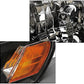 Replacement Black Headlight+Corner+Smoke Bumper Signal Lamp Compatible With 1993-1997 Corolla DX