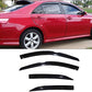 DrivegoPlus  4pcs Dark Smoke Outside Mount Style Sun Rain Guard Vent Shade Window Visors Fit 07-11 Toyota Camry