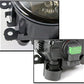 DrivegoPlus Bumper Driving Fog Lights Lamps Smoke Compatible with Acura Honda Jaguar Lincoln Subaru Suzuki
