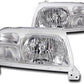 DrivegoPlus For 1999-2003 Suzuki Grand Vitara / 1999-2004 Vitara / 2002-2003 XL-7 Crystal Style Headlights - Chrome