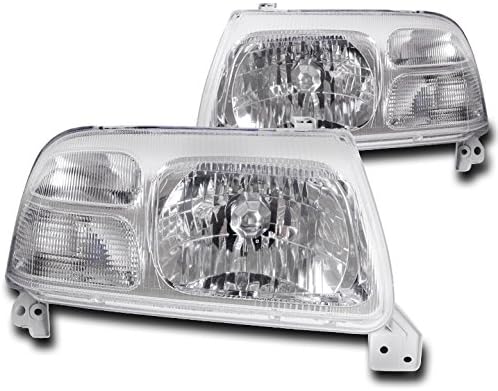 DrivegoPlus For 1999-2003 Suzuki Grand Vitara / 1999-2004 Vitara / 2002-2003 XL-7 Crystal Style Headlights - Chrome