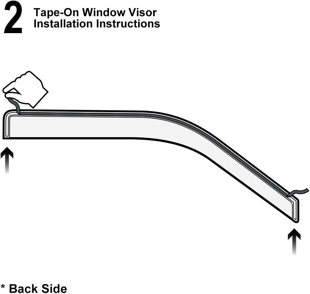 DrivegoPlus Vent Shade Front Rear Smoke Sun/Rain Guard Window Visors for 02-10 Explorer Mercury Mountaineer 03-05 Lincoln Aviator 4-Door SUV Only (Expect Sprot Trac or 2-Door Model)