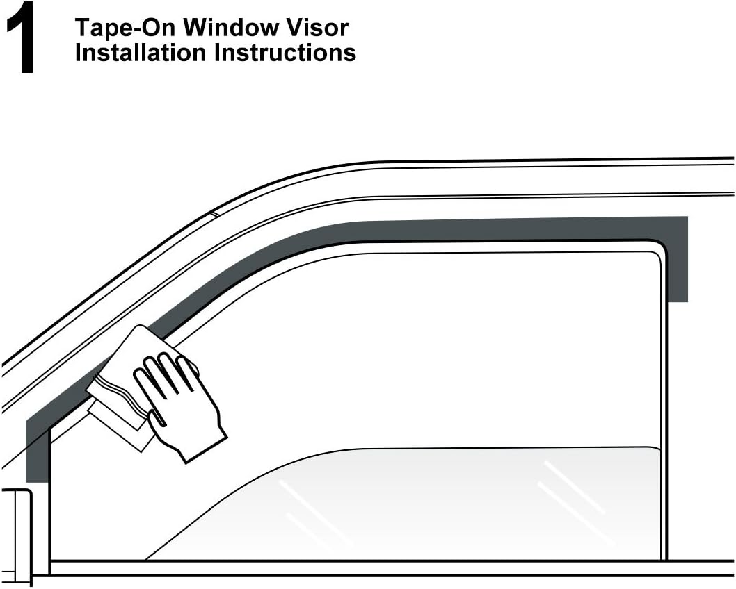 DrivegoPlus Vent Shade Front Rear Smoke Sun/Rain Guard Window Visors for 02-10 Explorer Mercury Mountaineer 03-05 Lincoln Aviator 4-Door SUV Only (Expect Sprot Trac or 2-Door Model)
