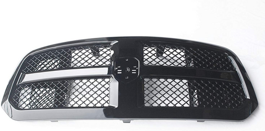 DrivegoPlus Compatible with 2013-2018 Ram 1500 Front Hood Bumper Mesh Style Glossy Black ABS Plastic Grille