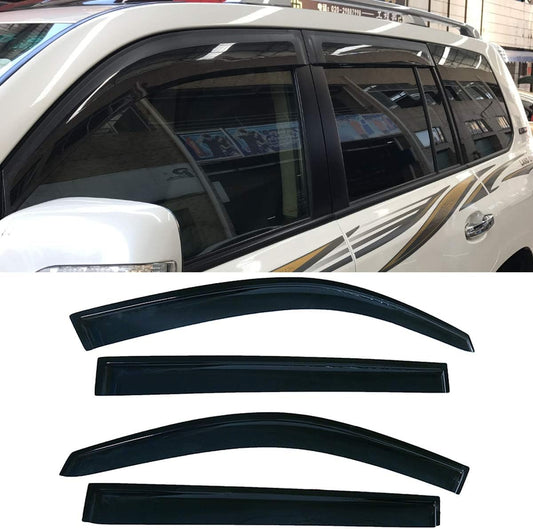 DrivegoPlus 4pcs for 2008-2013 Highlander Sun Rain Guard Window Visors