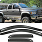 4pcs Vent Shade Deflector Window Visors,DrivegoPlus for Ram 02-08 1500 & 03-09 2500 3500 Quad (Aka Crew) Cab Outside Mount Style Wind Sun Rain Guard