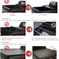 DrivegoPlus Black Vinyl Clamp On Soft Lock & Roll-up Top Mount Tonneau Cover Assembly w/Rails+Mounting Hardware Fit 05-15 Toyota Tacoma Pickup 6ft Fleetside Bed
