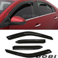 DrivegoPlus 4pcs Smoke Tint Out-Channel Reinforced Acrylic Sun Rain Guard Vent Shade Window Visors for 98-02 Chevrolet Prizm & 98-02 Toyota Corolla
