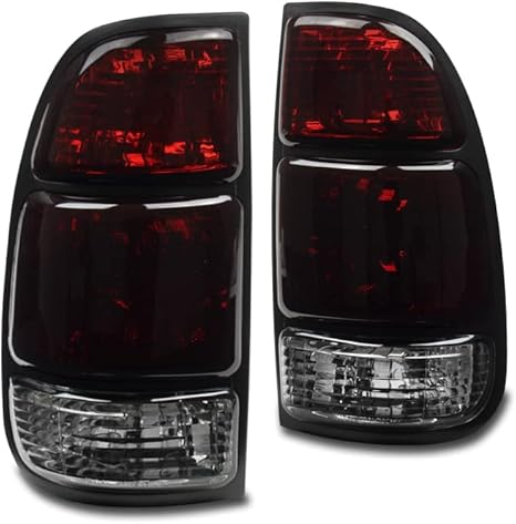DrivegoPlus Tail Brake Lights Rear Lamps Red/Smoke Lens Compatible with 2000-2004 Toyota Tundra Pickup