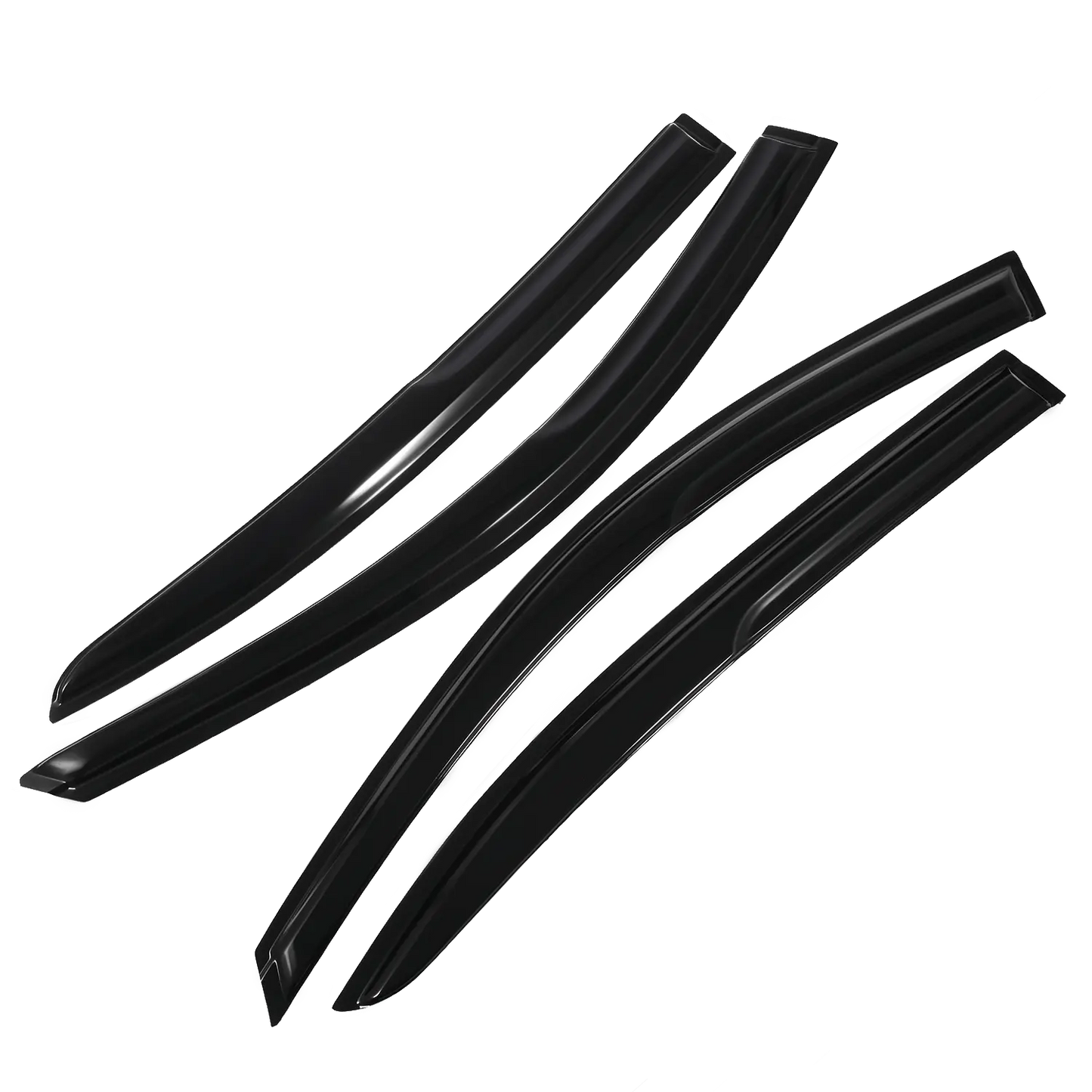 DrivegoPlus For Honda Accord 2008-2012 JDM Side Window Vent Visor Sun Rain Guard Deflector