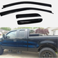 DrivegoPlus 4pcs Window Visors Sun Rain Guard for 04-14 Ford F150 Extended Cab Smoke Side Wind Deflectors Visor