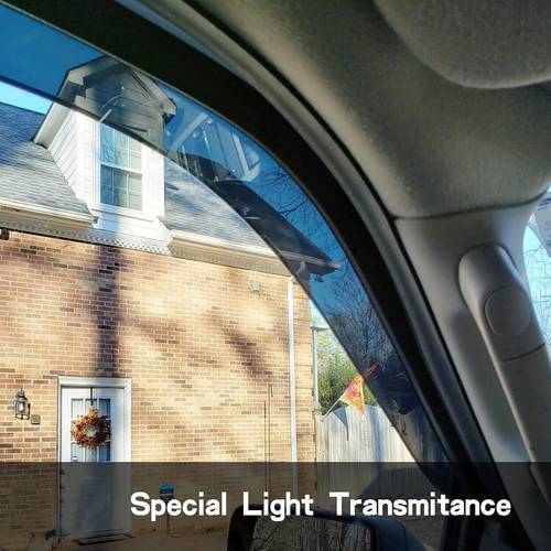 DrivegoPlus 4pcs Window Visors Sun Rain Guard for 04-14 Ford F150 Extended Cab Smoke Side Wind Deflectors Visor