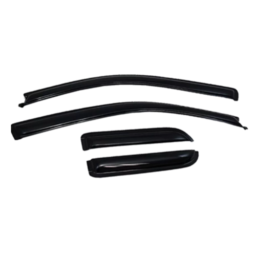 DrivegoPlus 4pcs Window Visors Sun Rain Guard for 04-14 Ford F150 Extended Cab Smoke Side Wind Deflectors Visor