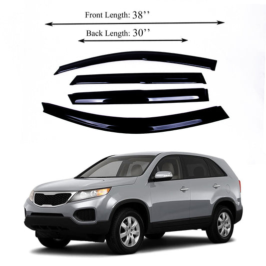 DrivegoPlus Fits for KIA Sorento 2010-2014 Side Window Vent Visor Sun Rain Deflector Guard