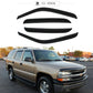 DrivegoPlus Fits 01-06 Chevy Silverado 1500 2500 3500 GMC Sierra Crew Cab Window Visors 4Pc