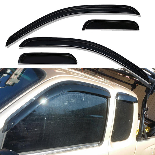 DrivegoPlus Fits for 1995-2004 Toyota Tacoma Side Window Vent Visor Sun Rain Deflector Guard