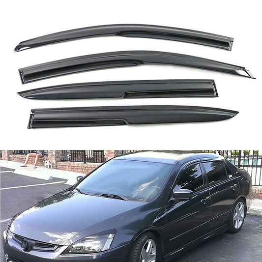 DrivegoPlus For 1998-2002 Honda Accord Sedan Window Visor Sun Rain Deflector Guard 4PCS Set