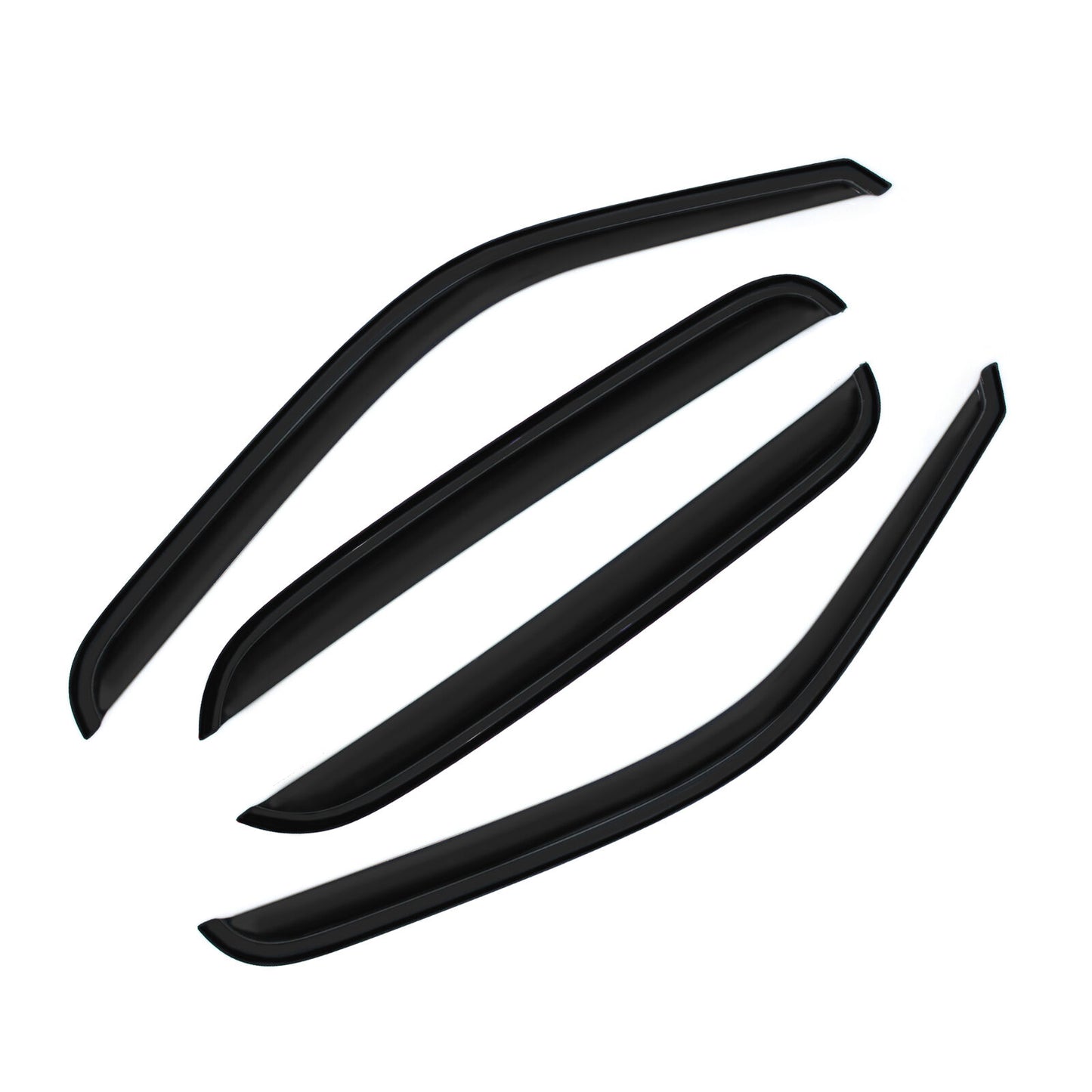 DrivegoPlus Fits 01-06 Chevy Silverado 1500 2500 3500 GMC Sierra Crew Cab Window Visors 4Pc