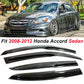 DrivegoPlus For Honda Accord 2008-2012 JDM Side Window Vent Visor Sun Rain Guard Deflector